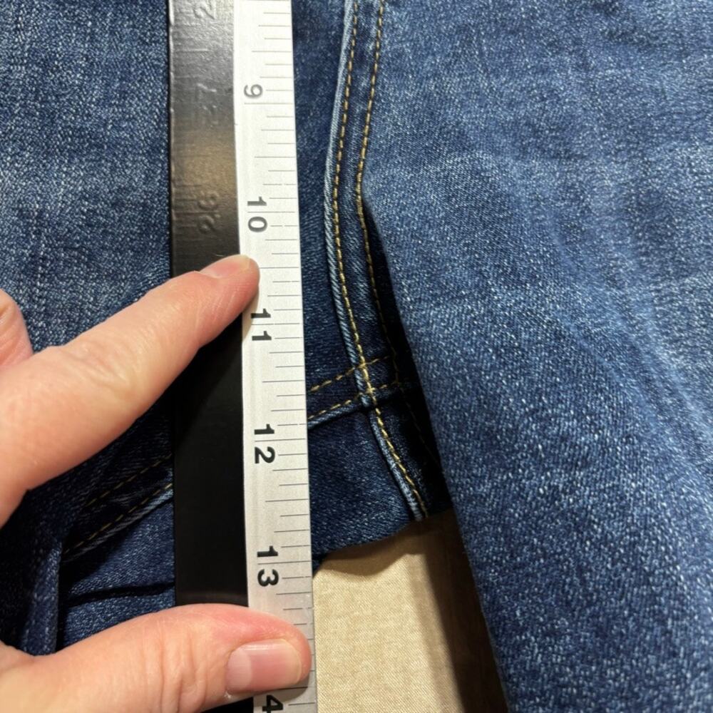 KUT from the Kloth Elizabeth Fab Ab High Rise Straight Leg Jeans Size 10 Raw Hem - Picture 5 of 9